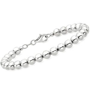 Ross-Simons Silver Beaded Bracelet with Clasp